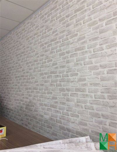 Giấy dán tường giả gạch trắng H6033-1S