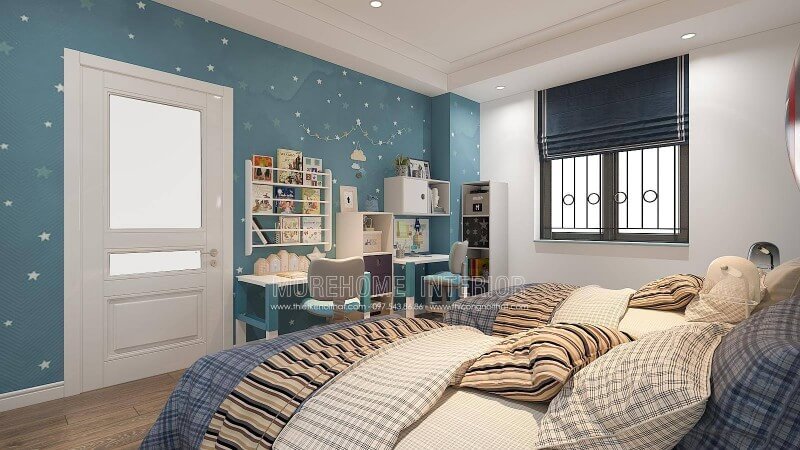 Là bậc phụ huynh, việc giáo dục con ngày càng được chú trọng vì thế mà không gian học của con lại ngày càng được để tâm. Ý tưởng bố trí phòng của 2 cậu con trai với góc học tập đẹp mắt vừa đảm bảo công năng vừa trang trí thú vị có thể sẽ là điểm thu hút kích thích niềm vui thú mỗi khi bắt đầu vào học của con. Mẫu nội thất biệt thự đẹp