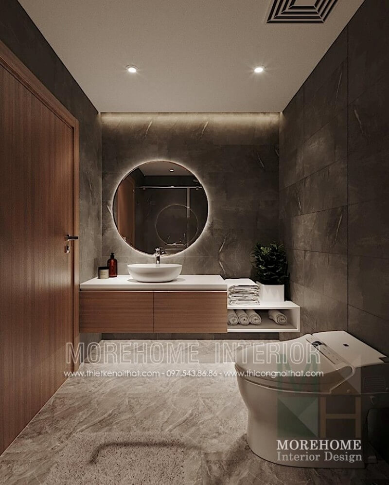 Mẫu thiết kế nội thất phòng tắm chung cư sang trọng và hiện đại Mẫu thiết kế nội thất chung cư đẹp