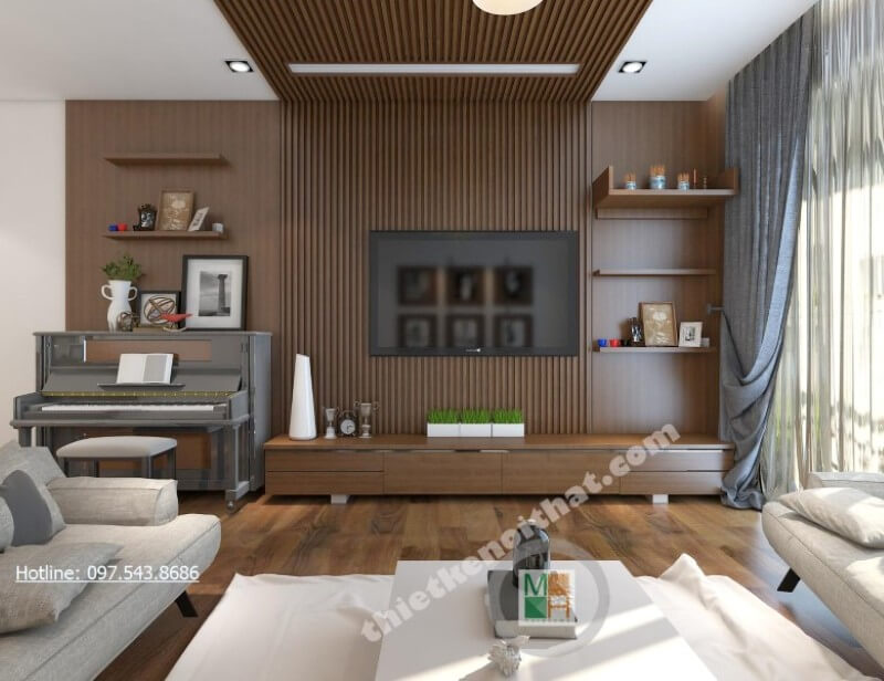 Trang trí nội thất phòng khách chung cư tiện nghi luôn là lựa chọn của hầu hết các gia đình trẻ hiện nay Thiết kế chung cư