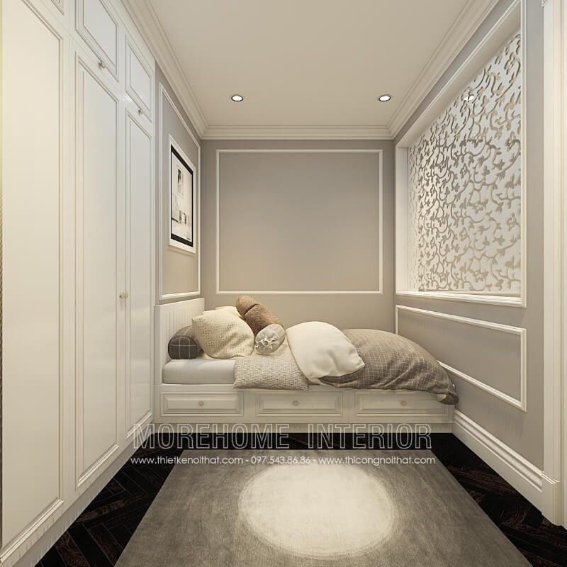 Thiết kế giường ngủ thông minh, tích hơp ngăn kéo phía dưới tạo cho gia chủ có thêm không gian lưu trữ vật dụng cá nhân của mình. Mẫu giường đẹp này chính là sự lựa chọn hoàn hảo cho các căn phòng ngủ nhỏ hay người độc thân