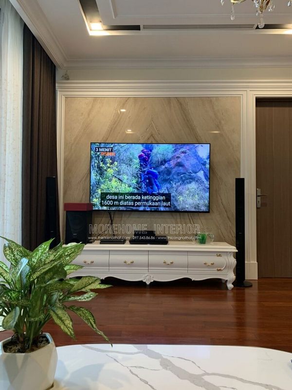 Thi công nội thất phòng khách chung cư đẹp
