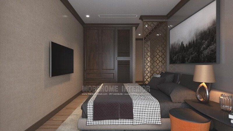 Trạnh treo tường phòng ngủ chung cư cao cấp